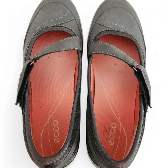 ECCO Mary Jane Sport Flats - gray/pink - (36 EU = US 5-5.5) - Perfect condition - Picture 8 of 13